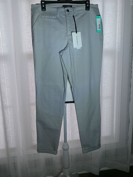41 Hawthorn Pants - 41 HAWTHORN NWT Button Zip Cuffed Ankle Gray Trousers w/(5) Pockets 12